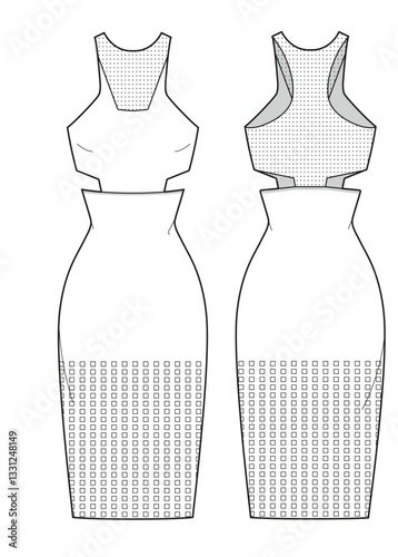 illustrasyon , vector , dress tecnicals drawings ,dress drawings, dress tecicals , rees drawings, trenchcoat drawings, women dress drawings