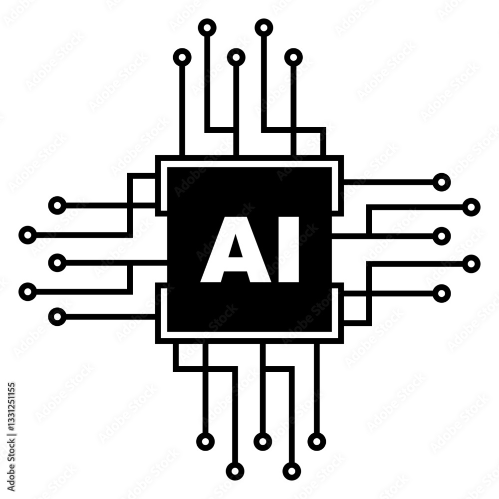 AI Circuit Icon AI Circuit Icon
