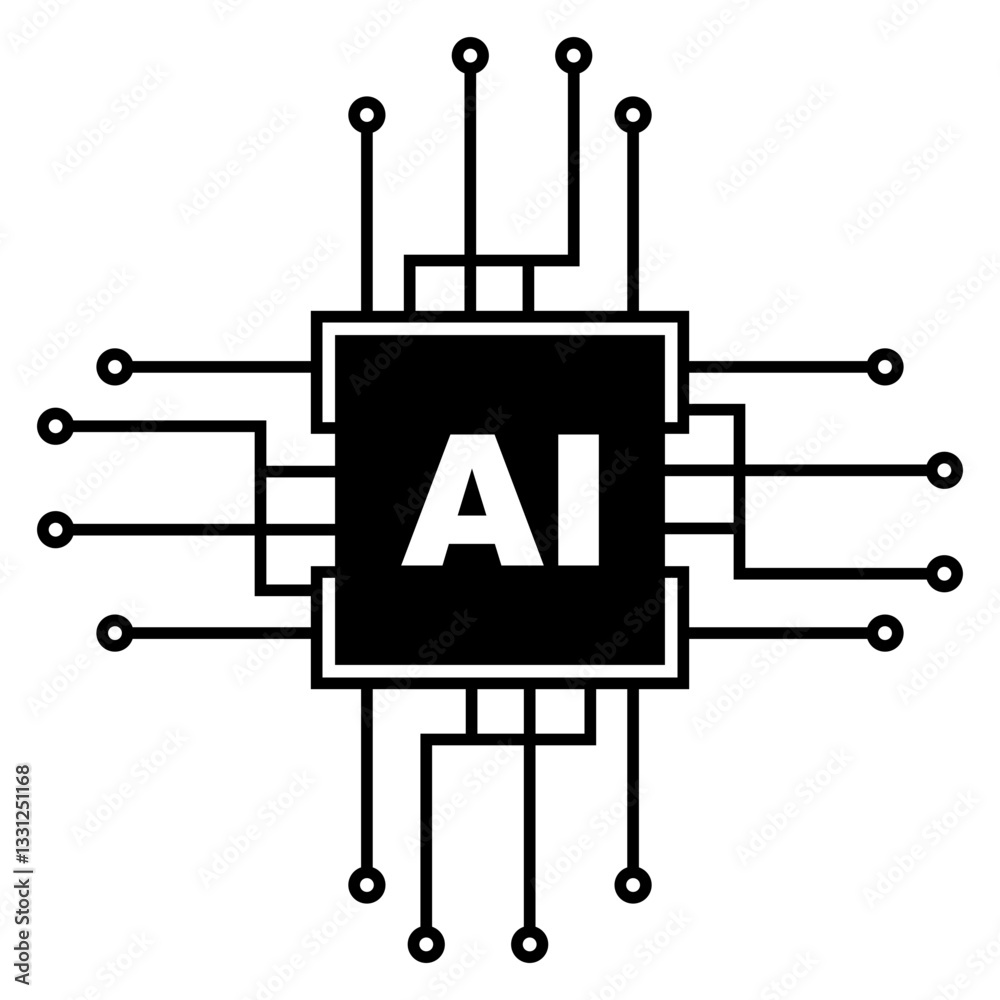 AI Circuit Icon AI Circuit Icon