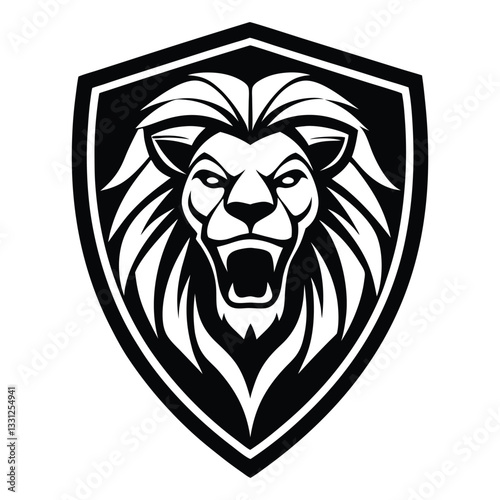 lion head vector illustration