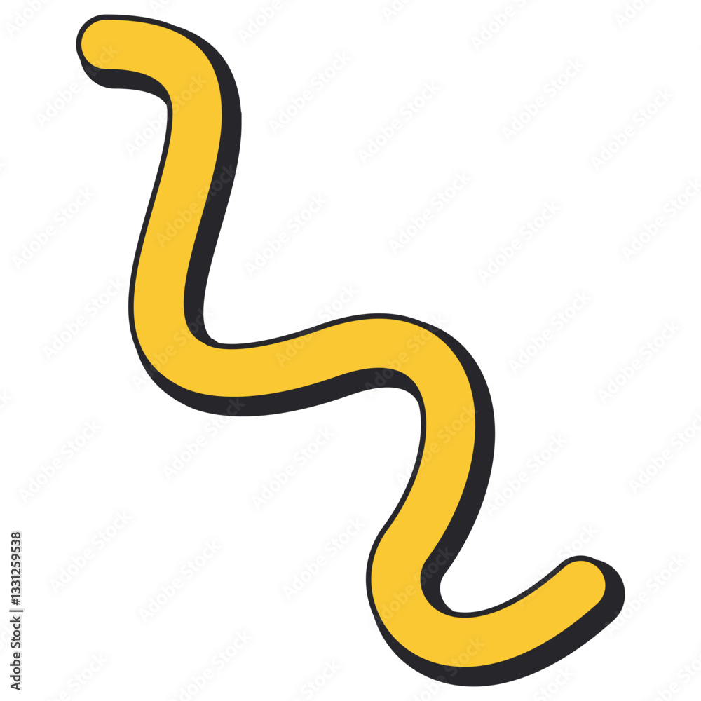 Fototapeta premium Wavy Line Illustration