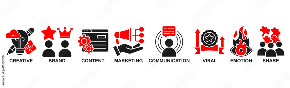 Storytelling banner web icon vector illustration concept with icon of creative, brand, content, marketing, communication, viral, emotion, and share Storytelling banner web icon vector illustration concept with icon of creative, brand, content, marketing, communication, viral, emotion, and share