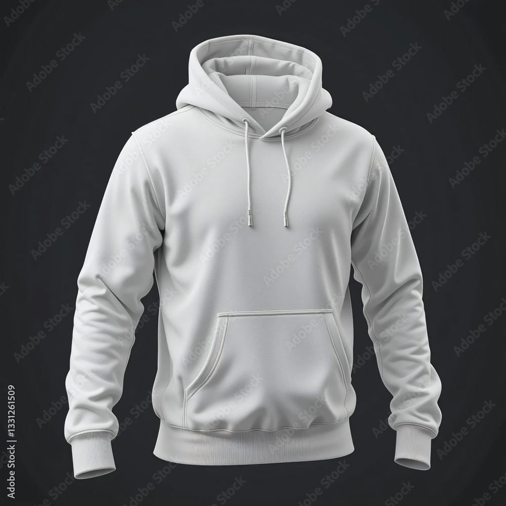 Blank White Hoodie Mockup for Custom Designs and Branding Templates Blank White Hoodie Mockup for Custom Designs and Branding Templates