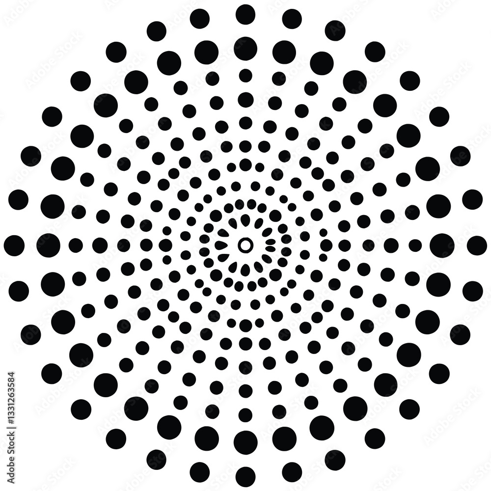 Winter round snow shape made of hand drawn dots beads dot snowflakes Simple circles set Winter round snow shape made of hand drawn dots beads dot snowflakes Simple circles set