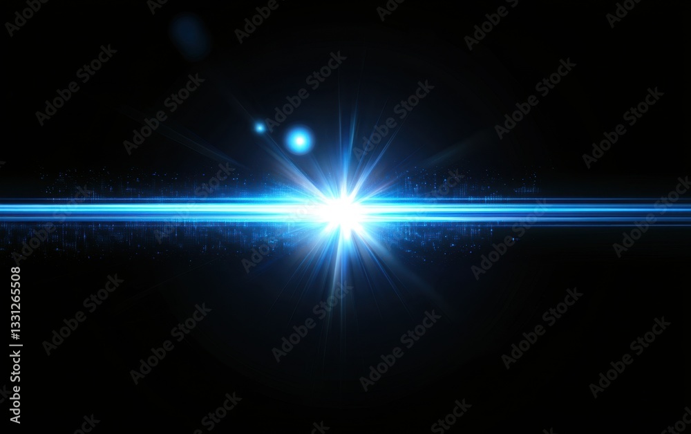 Vibrant Blue Light Burst Abstract Background with Digital Cityscape Elements Vibrant Blue Light Burst Abstract Background with Digital Cityscape Elements