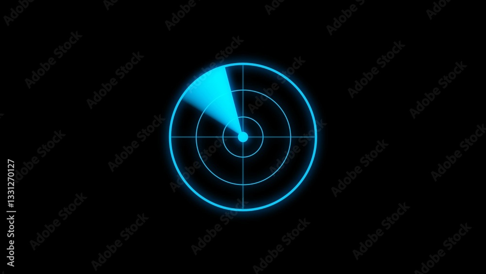 Technology radar signal icon illustration. Technology radar signal icon illustration.