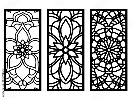 laser cut decorative mandala wall panel art