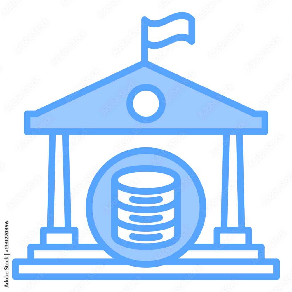 Data Governance Blue Icon Data Governance Blue Icon
