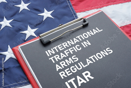 The International Traffic in Arms Regulations ITAR is shown using the text