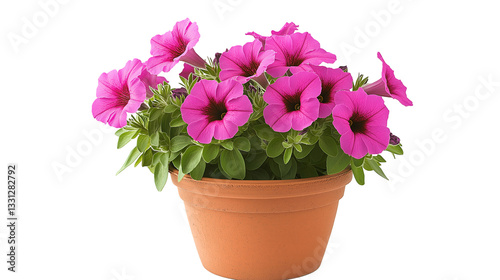 Wallpaper Mural green plants , pink cyclamen in a pot isolated on white background , transparent png  Torontodigital.ca