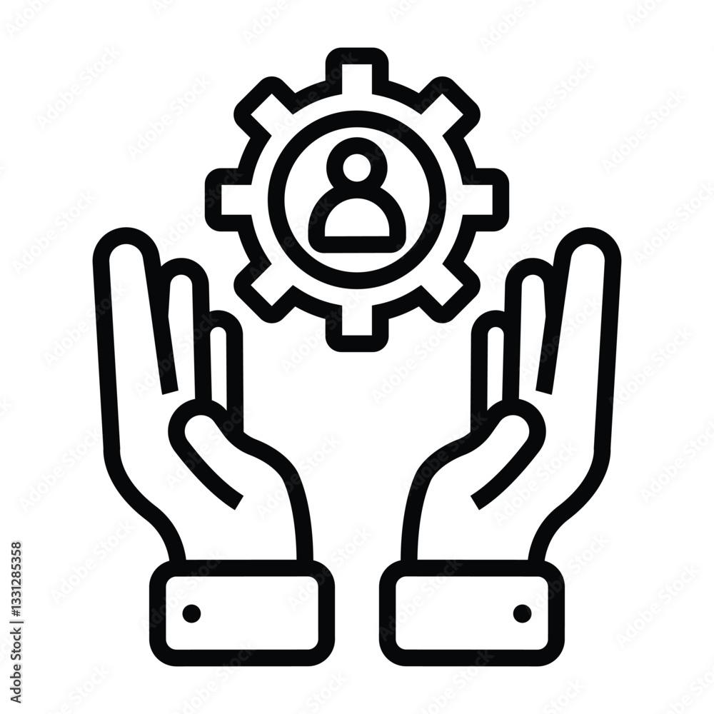 Icon Hiring Vector Design