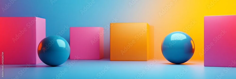 Fototapeta premium 3d colors gradient for ads 