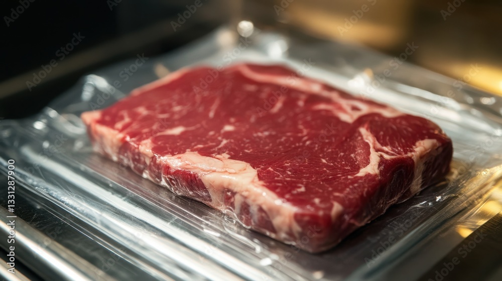 Vacuum sealing machine packaging meat products for long-term storage Vacuum sealing machine packaging meat products for long-term storage