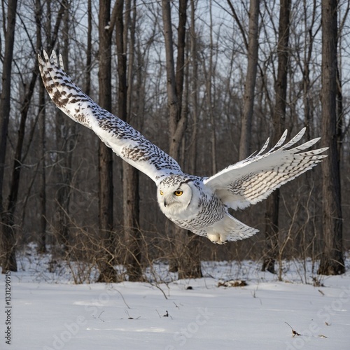 eagle in the snow