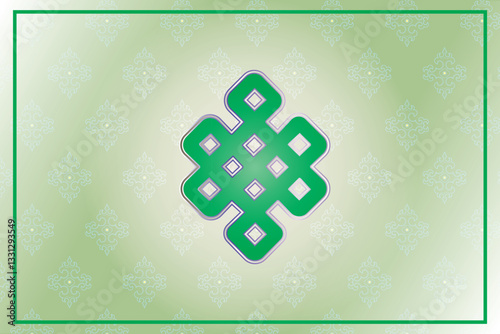 Endless eternity knot vector illustration	