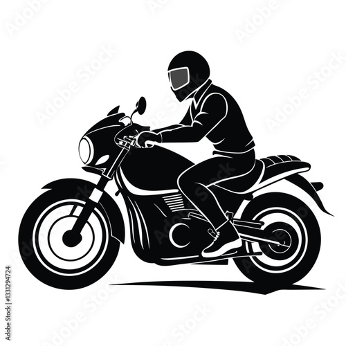 bike riders silhouettes