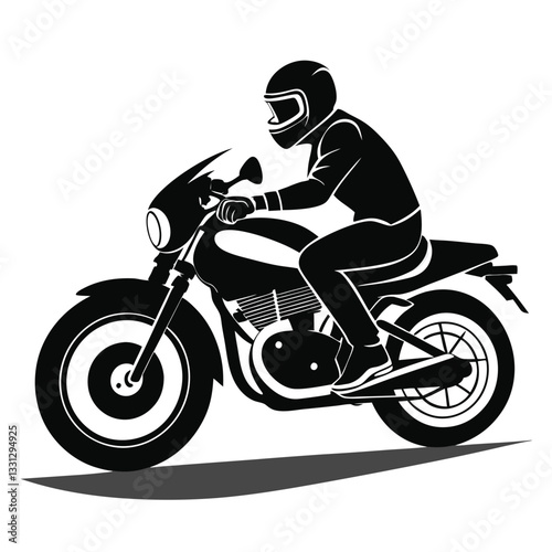 bike riders silhouettes
