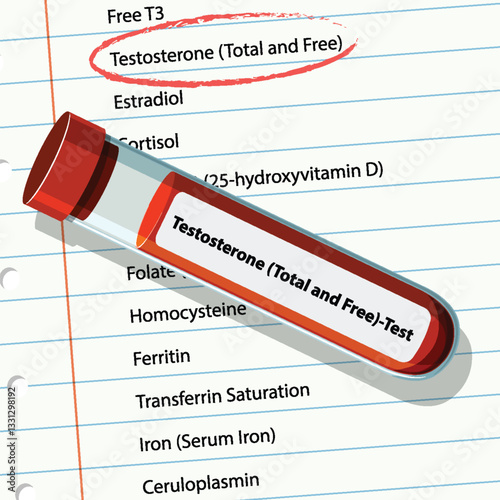 Medical Blood Test Illustration