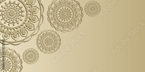 elegant eid mubarak greeting card background