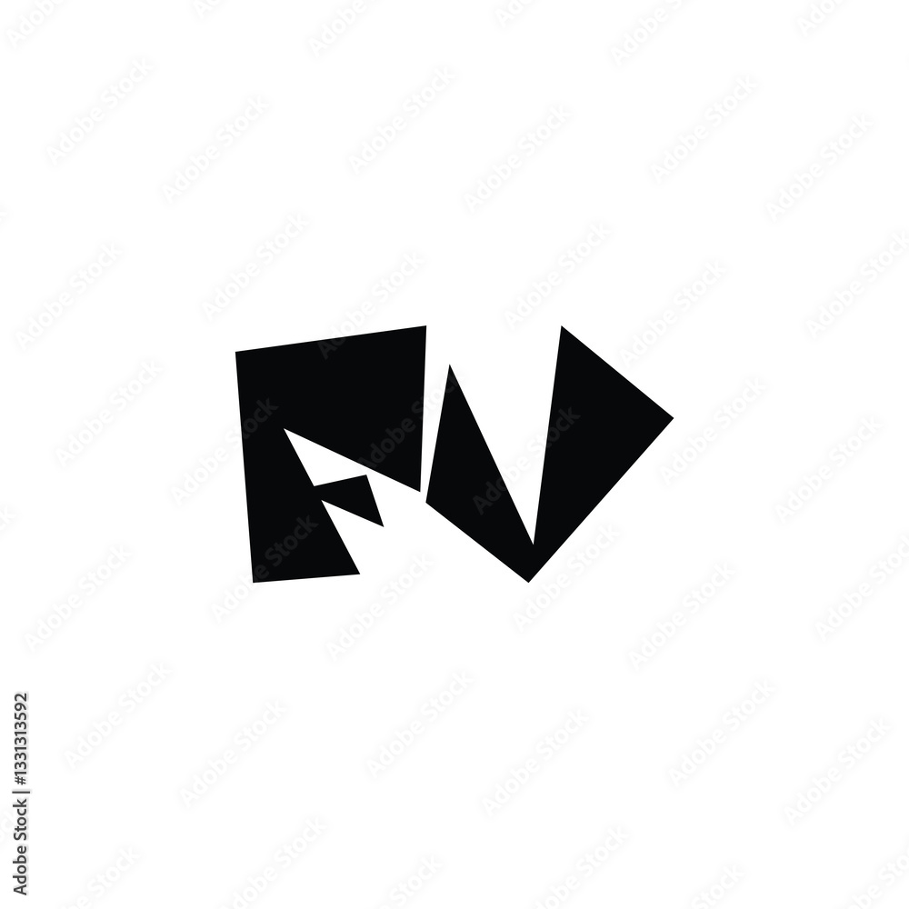 FV monogram logo design letter text name symbol monochrome logotype alphabet character simple logo FV monogram logo design letter text name symbol monochrome logotype alphabet character simple logo
