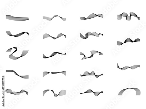Abstract Wavy Line Element Set