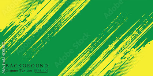 Dots halftone yellow and green color pattern gradient grunge texture background. Dots pop art comics sport style modern