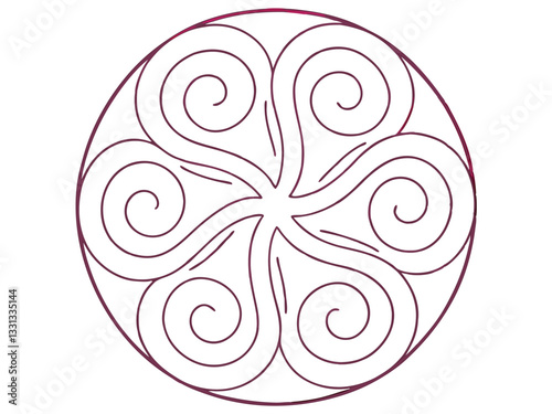 Celtic design spiral celtic sun
