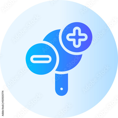 zoom gradient icon