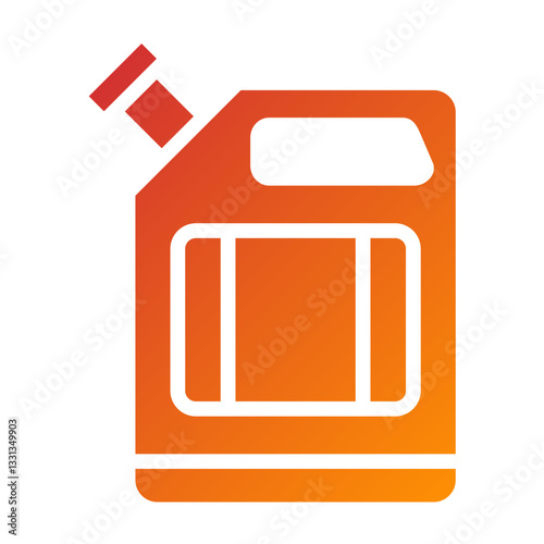 Vector Design Fuel Can Icon Style