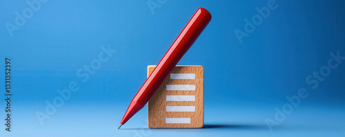 Minimalist flat design of an internal policy review checklist, with icons representing steps like drafting, review, and final approval