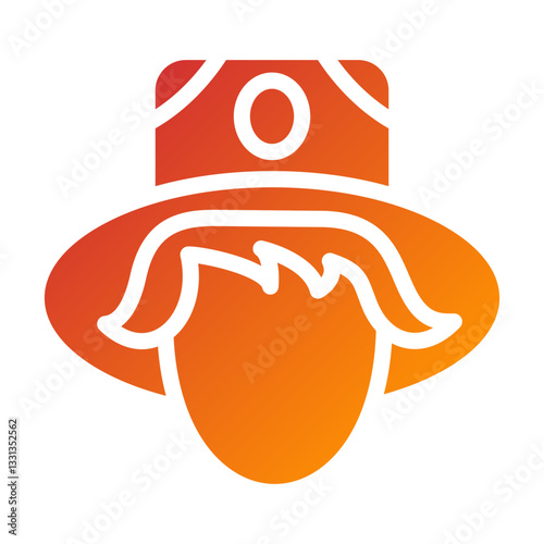 Vector Design Pilgrim Icon Style