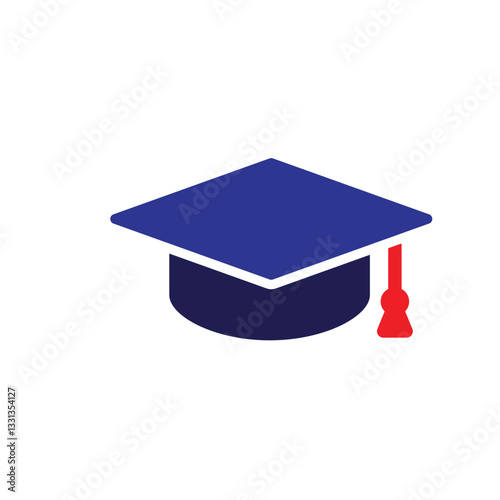 graduation icon. graduation cap toga vector. describes education, learning outcomes, undergraduate. for events, celebrations, flyers. Solid design style.