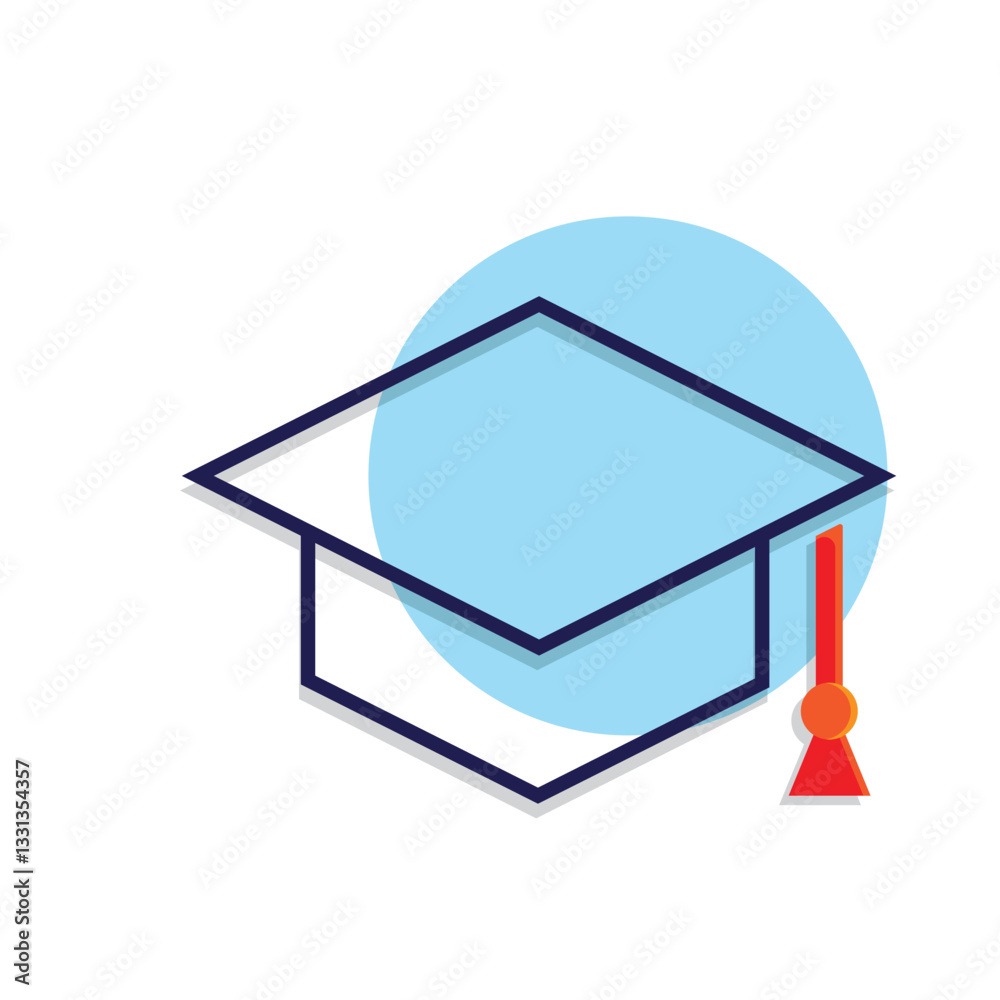 graduation icon. graduation cap toga vector. describes education, learning outcomes, undergraduate. for events, celebrations, flyers. Mixed design style graduation icon. graduation cap toga vector. describes education, learning outcomes, undergraduate. for events, celebrations, flyers. Mixed design style
