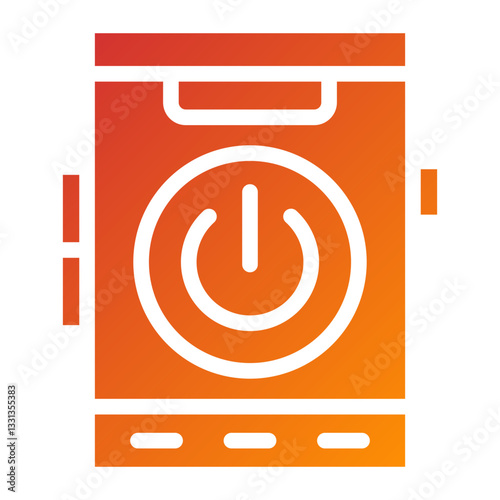 Vector Design Mobile Power Icon Style