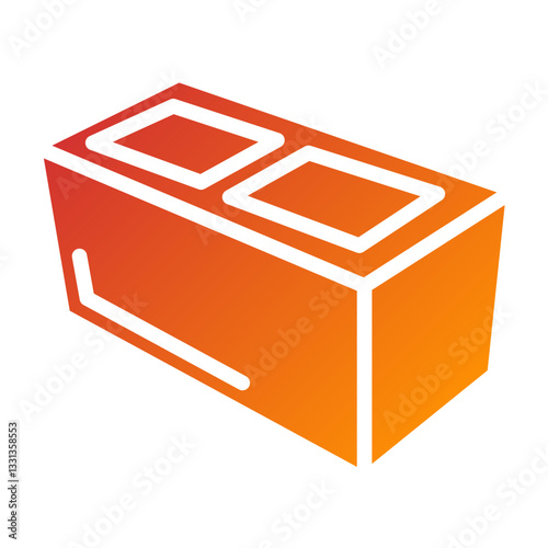Concrete Block Vector Design Icon Style