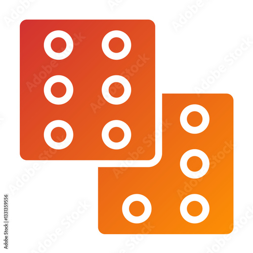 Dice Vector Design Icon Style