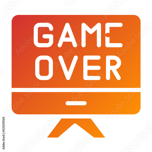 Game Over Vector Design Icon Style