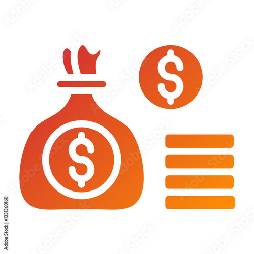 Wealth Vector Design Icon Style
