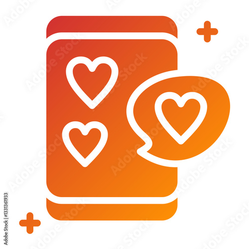 Virtual Date Vector Design Icon Style