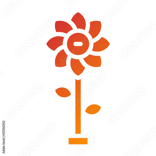Virtual Flowers Vector Design Icon Style