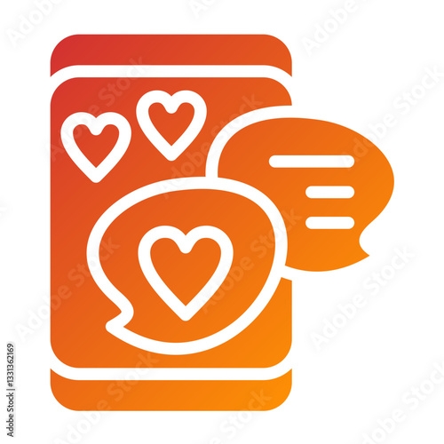 Love Chatroom Vector Design Icon Style