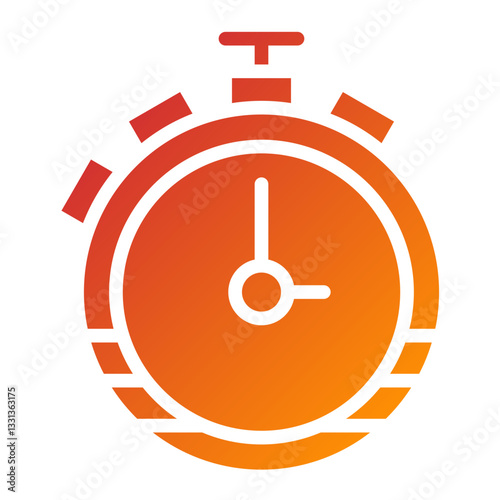 Stopwatch Vector Design Icon Style