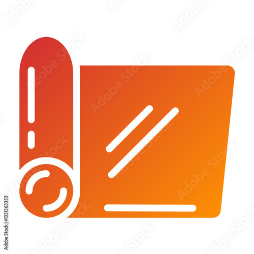 Yoga Mat Vector Design Icon Style
