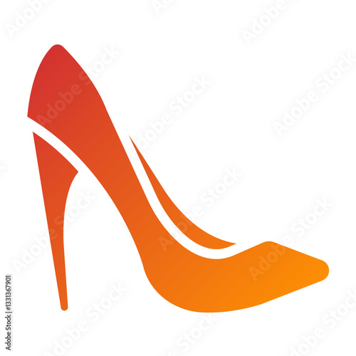Vector Design High Heels Icon Style