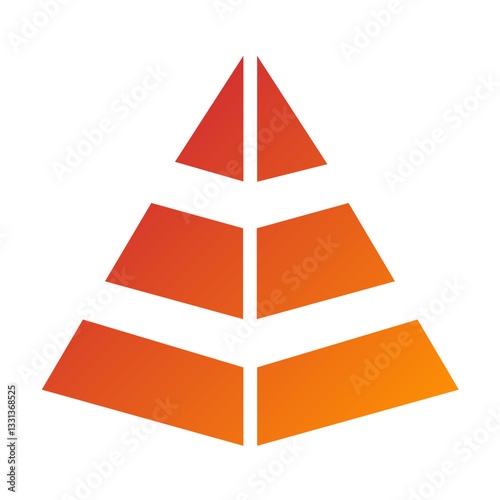 Vector Design Pyramid Icon Style