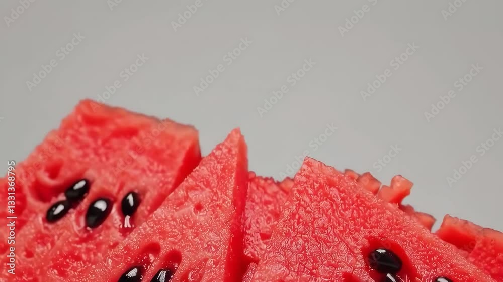 Close-Up of Fresh Watermelon Slices with Juicy Red Flesh
Close-Up of Fresh Watermelon Slices with Juicy Red Flesh