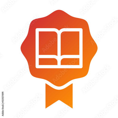Vector Design Literary Award Icon Style