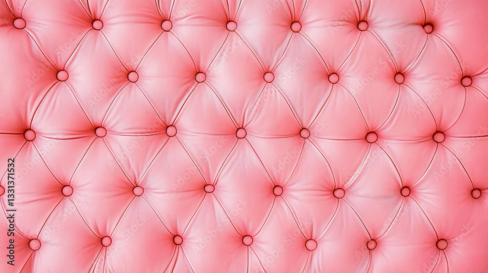 Obraz premium Soft Pink Tufted Leather: A Luxurious Surface