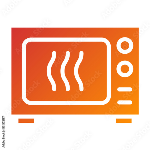 Vector Design Microwave Oven Icon Style