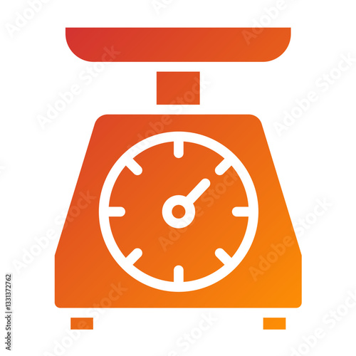 Vector Design Kitchen Scale Icon Style